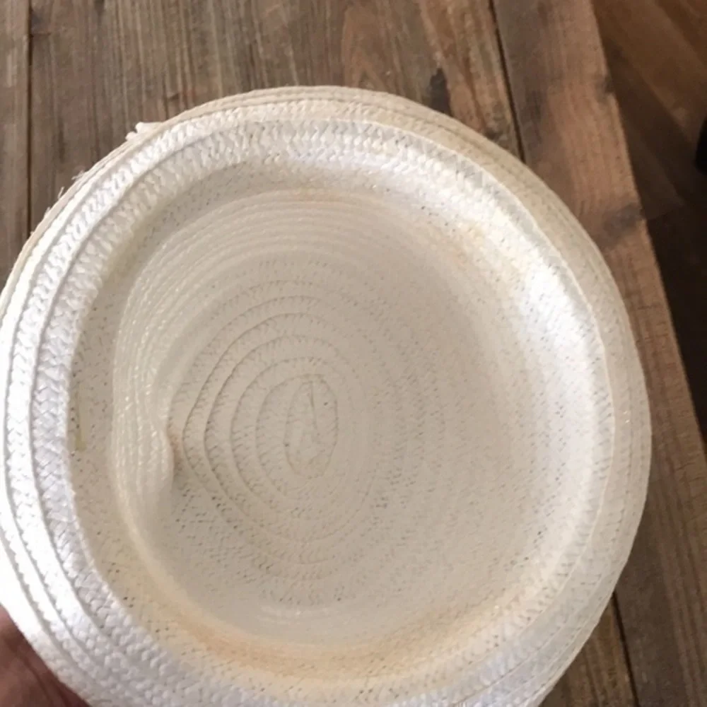 Hat Set White Black Brown Size aprox 20.7” paper/polyester Blend